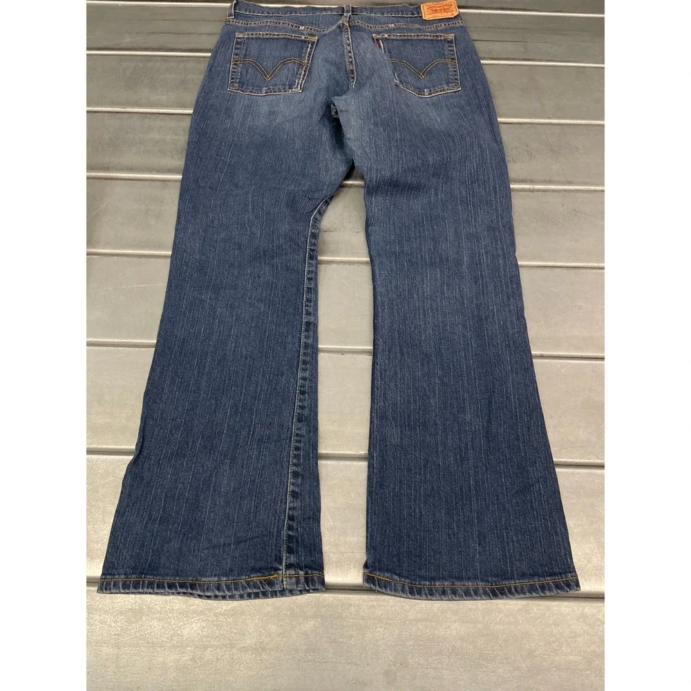 Levis‎ 515 Nouveau Bootcut Jeans Womens 34x32 Blue Medium/Dark Wash Denim